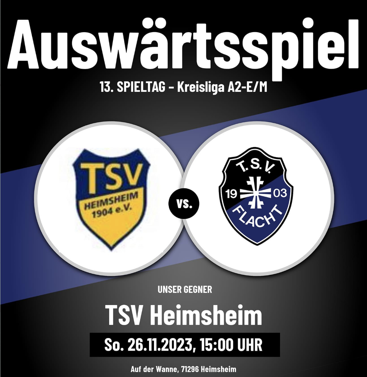 13. Spieltag TSV Heimsheim - ⚫️🔵